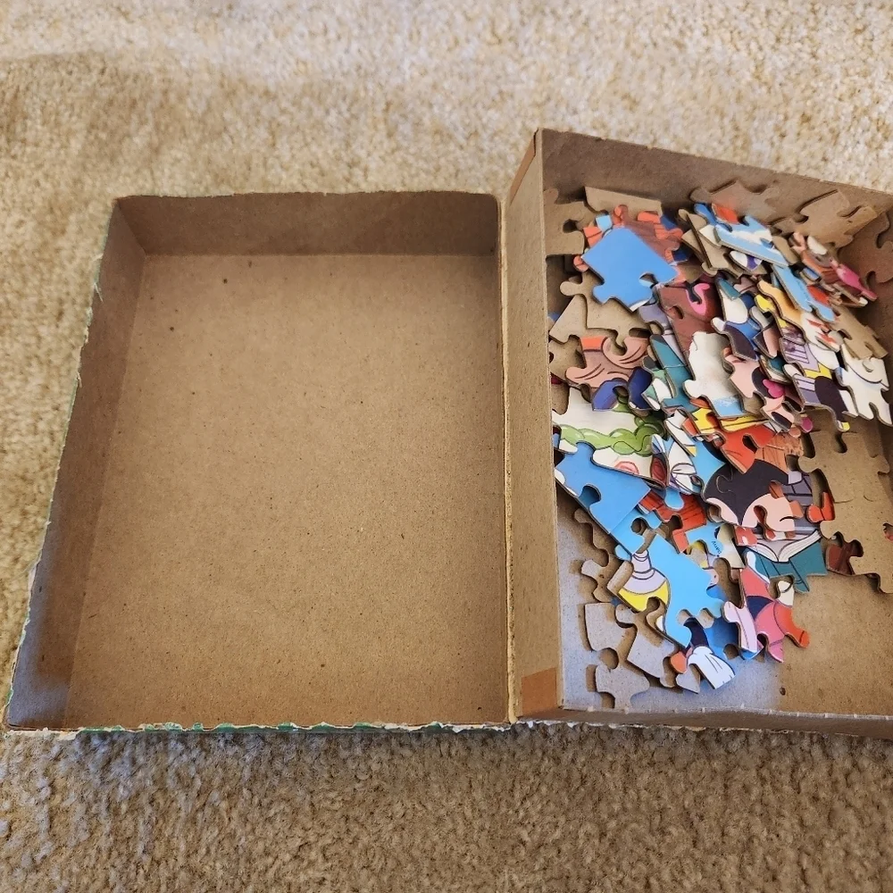 Vtg Puzzele Mickey Mouse‎ Disney Set Of 3 100/99 Piece #CC